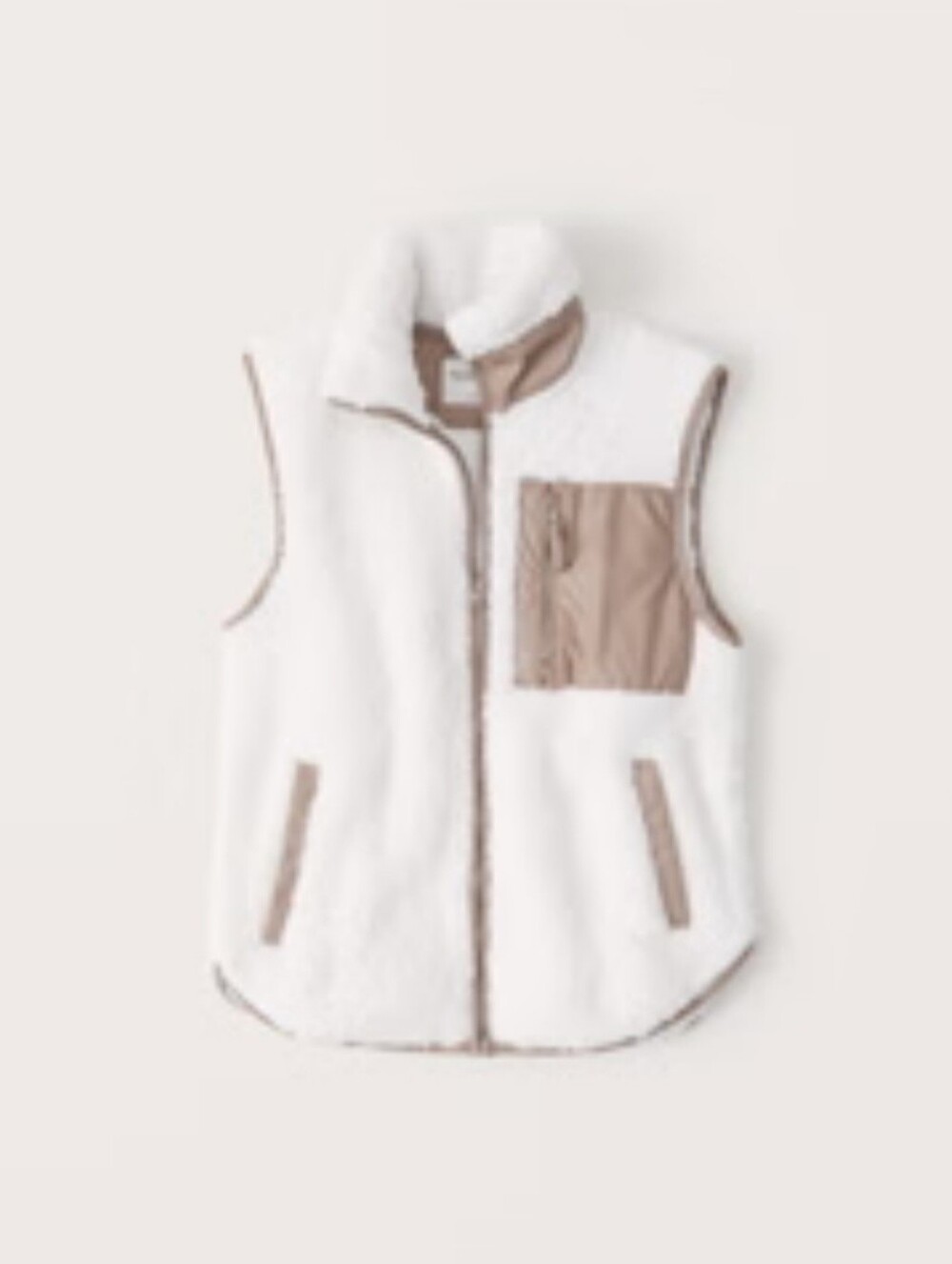NEW Abercrombie & Fitch Cloud Sherpa Vest